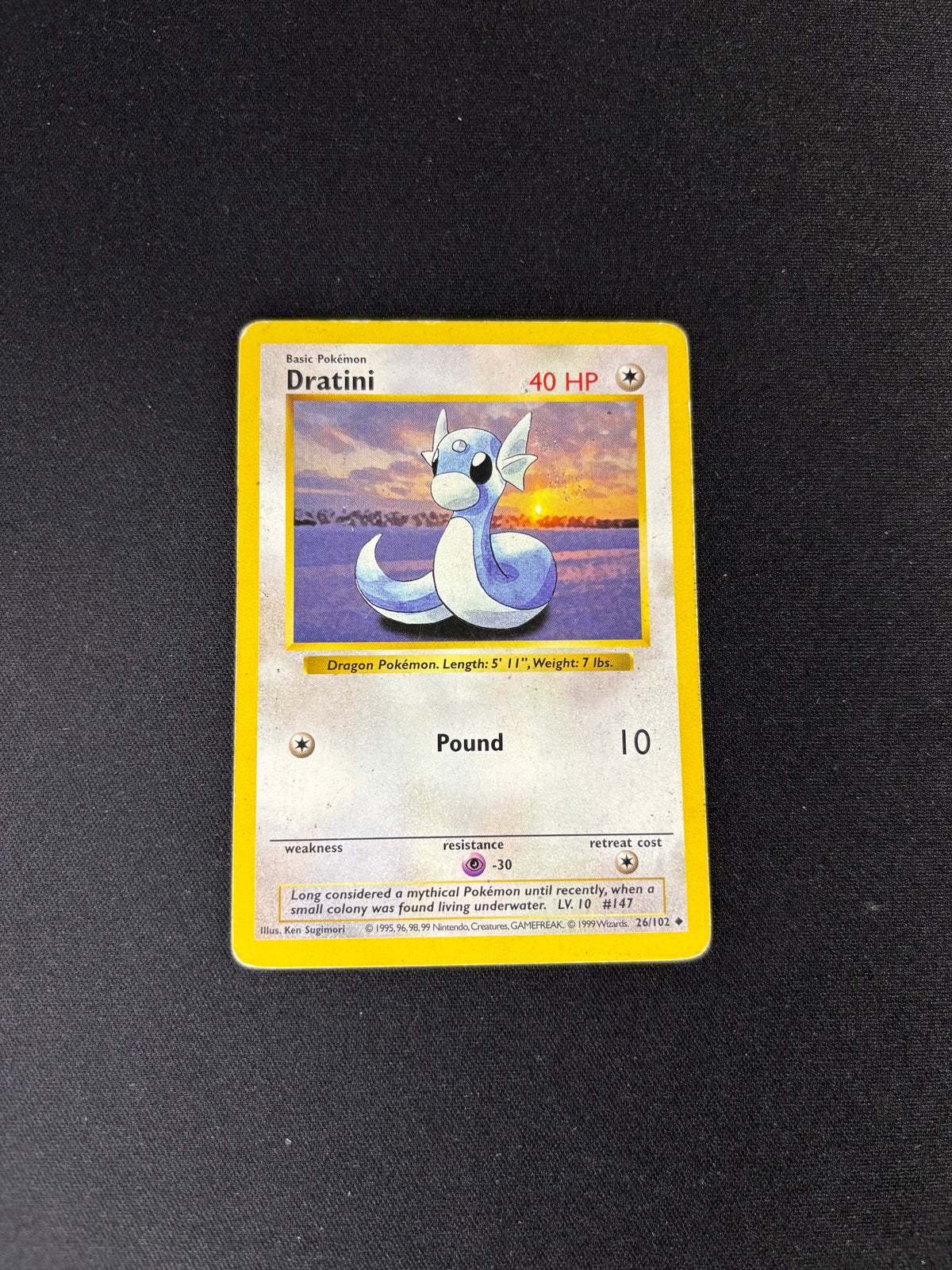 Dratini – Base Set (Unlimited) – #26 – HP