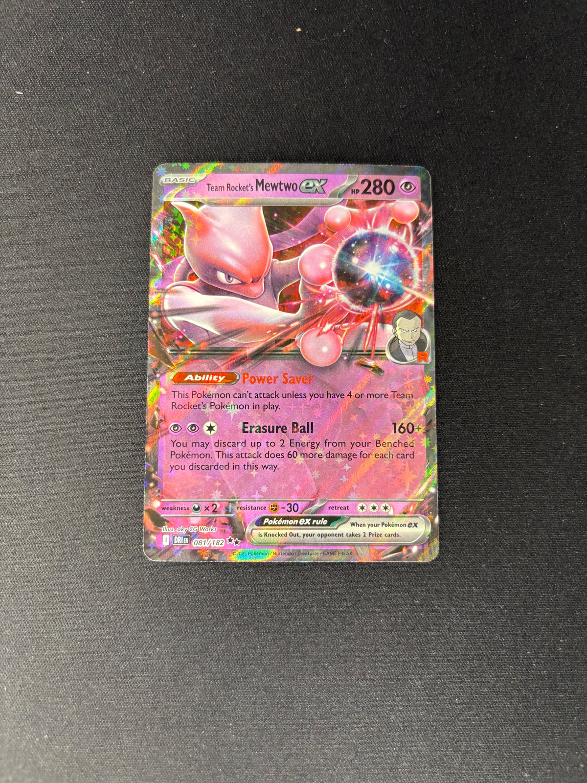 Team Rocket's Mewtwo ex – Destined Rivals – #081/182 – NM
