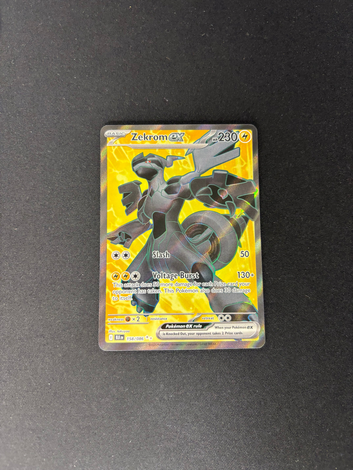 Zekrom ex – Black Bolt – #158/086 – NM