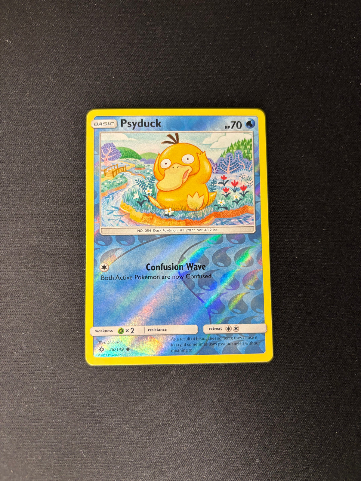 Psyduck – Sun & Moon Base Set – Reverse Holo – #28 – NM