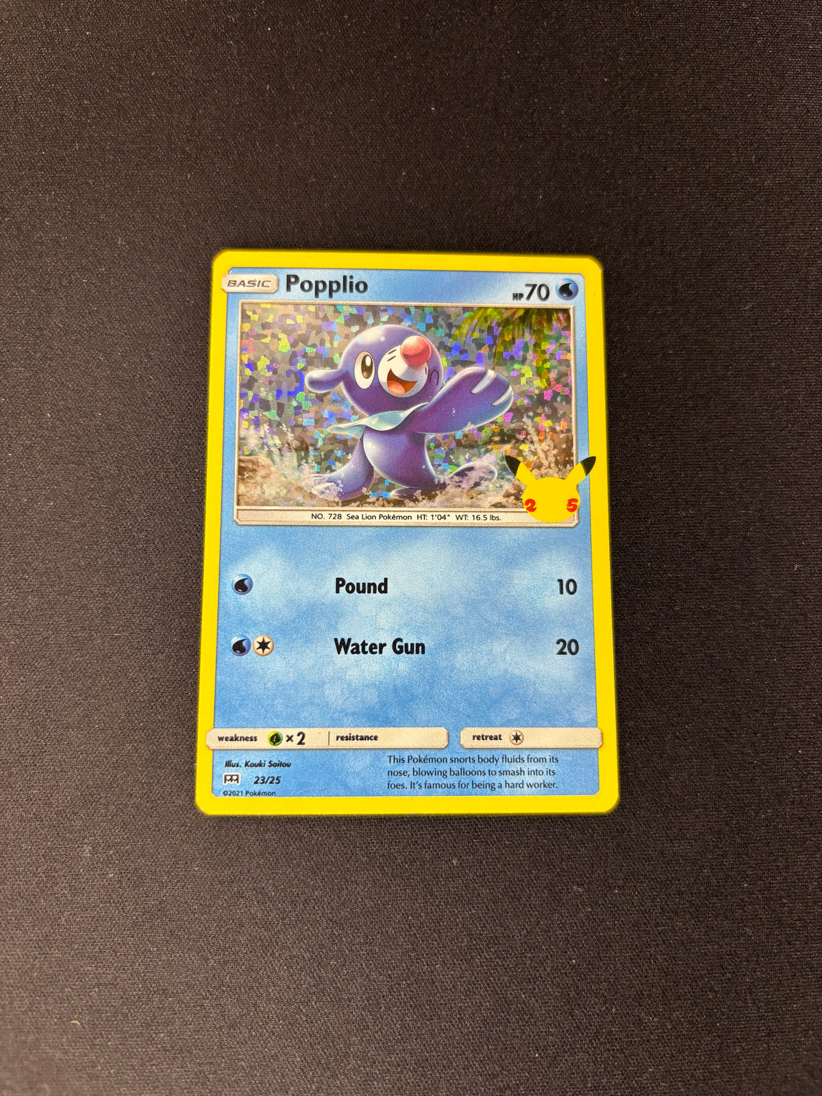 Popplio – McDonald's 25th Anniversary Promos – #23/25 – NM