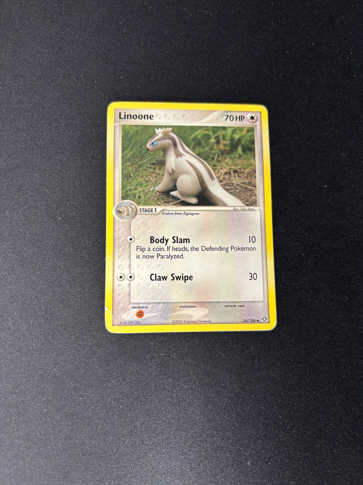 Linoone – EX Emerald – #34 – DMG