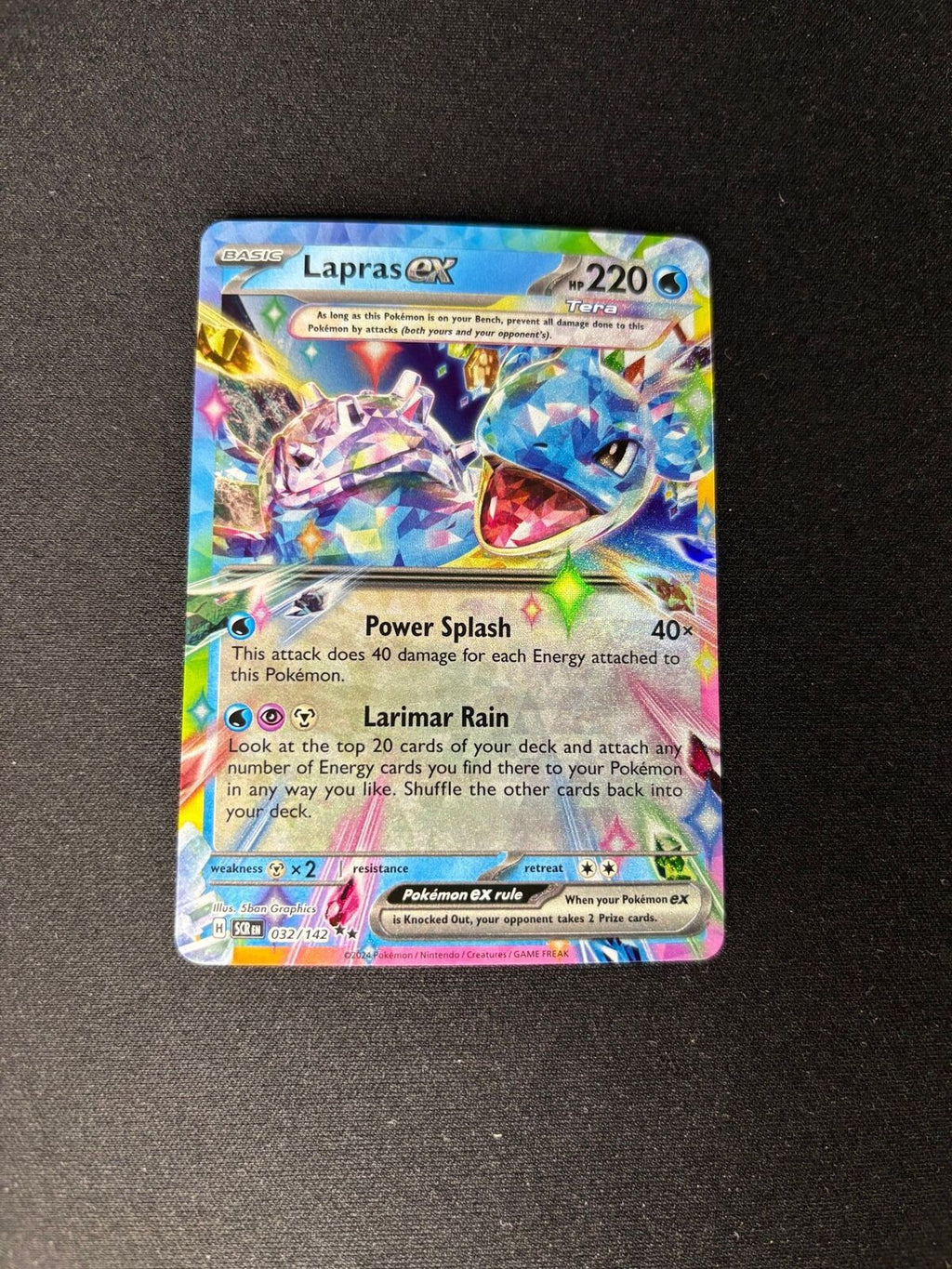 Lapras ex – Stellar Crown – #032/142 – NM