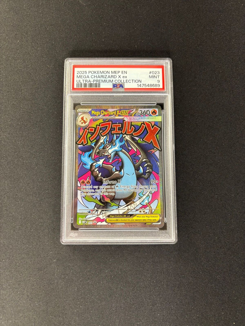 Mega Charizard X EX – Mega Evolution Promo – #023 – PSA 9