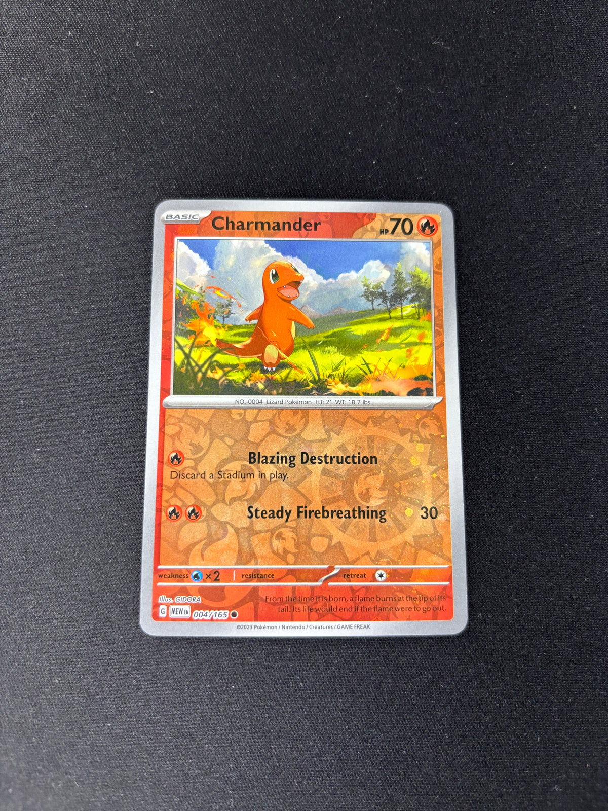 Charmander – Miscellaneous Cards & Products – Reverse Cosmos Holo – Costco Exclusive – #004/165 – NM