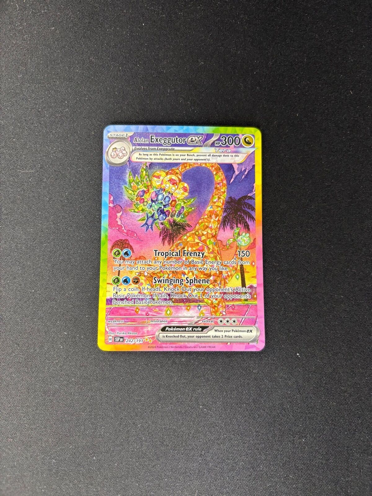 Alolan Exeggutor ex – Surging Sparks – Special Illustration Rare – #242/191 – NM