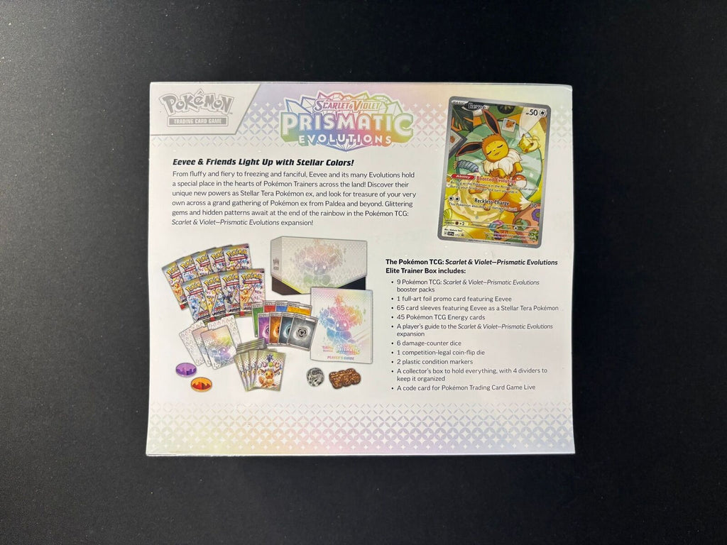 Prismatic Evolutions – Elite Trainer Box (ETB) – Sealed