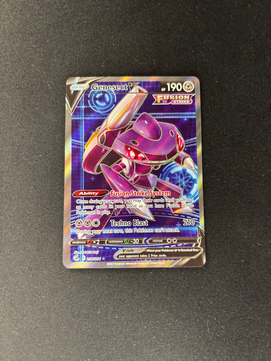 Genesect V – Fusion Strike – Full Art – #254/264 – NM