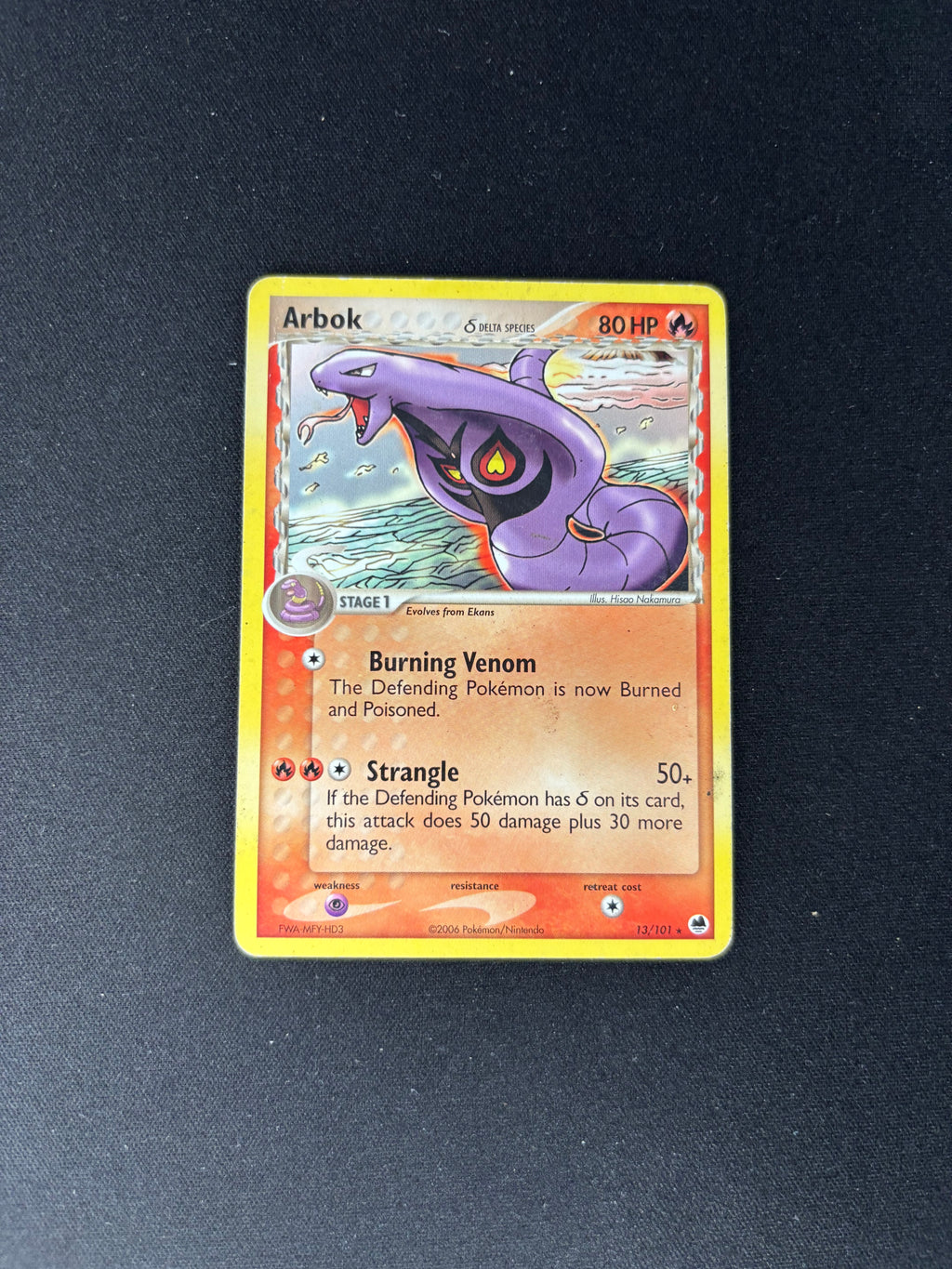 Arbok – EX Dragon Frontiers – Delta Species – #13/101 – HP