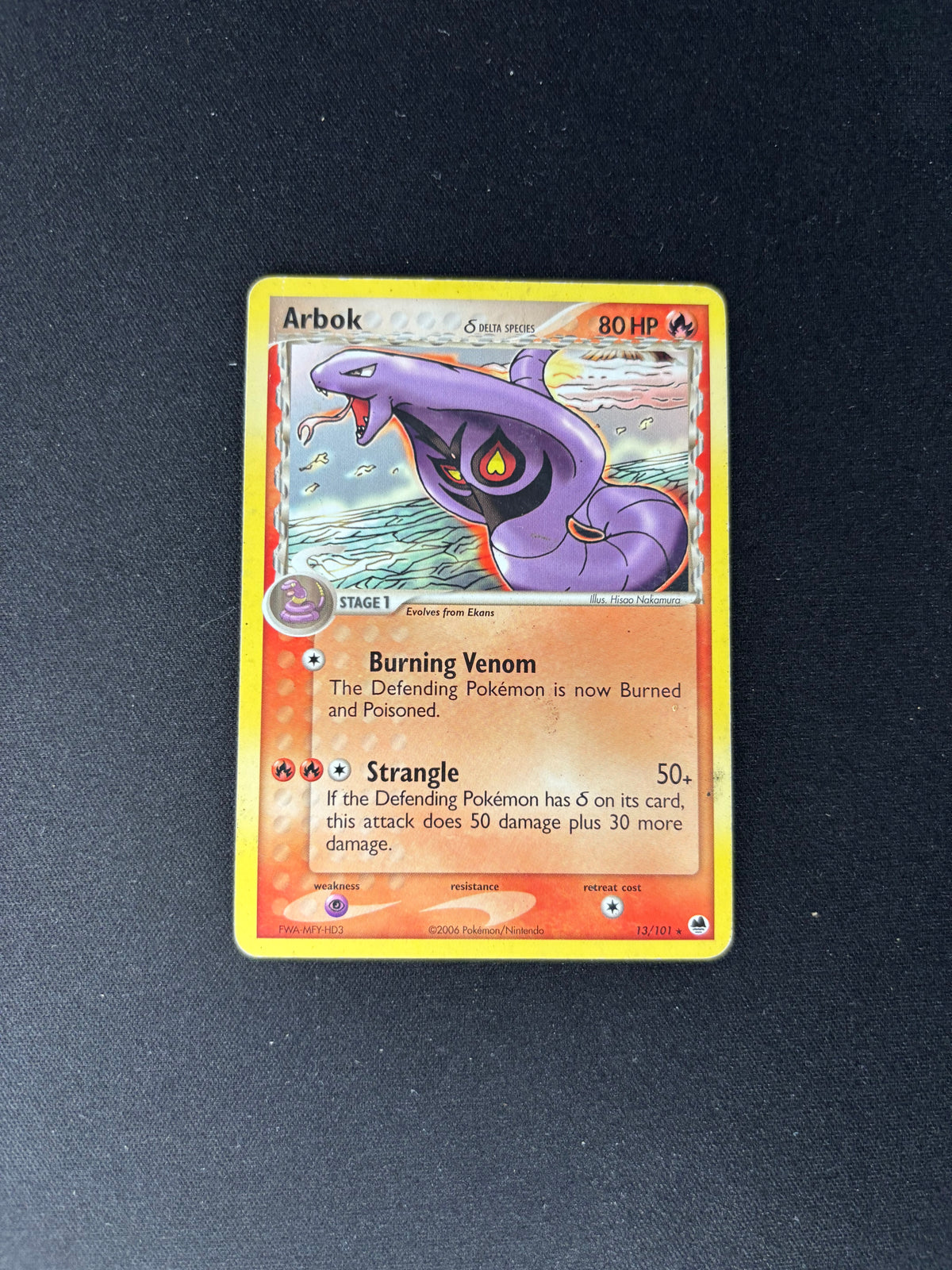 Arbok – EX Dragon Frontiers – Delta Species – #13/101 – HP
