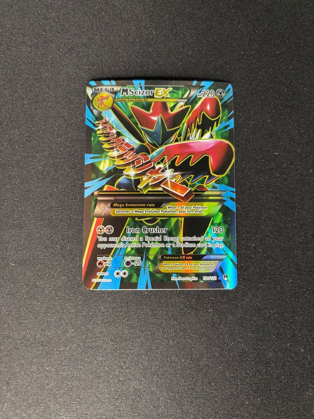 M Scizor EX – BREAKpoint – Full Art – #120/122 – LP