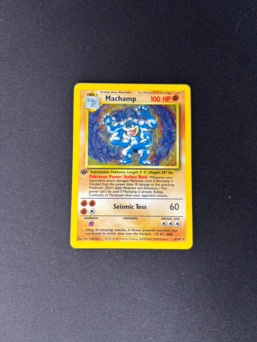Machamp – Deck Exclusives – 1st Edition – #008/102 – MP