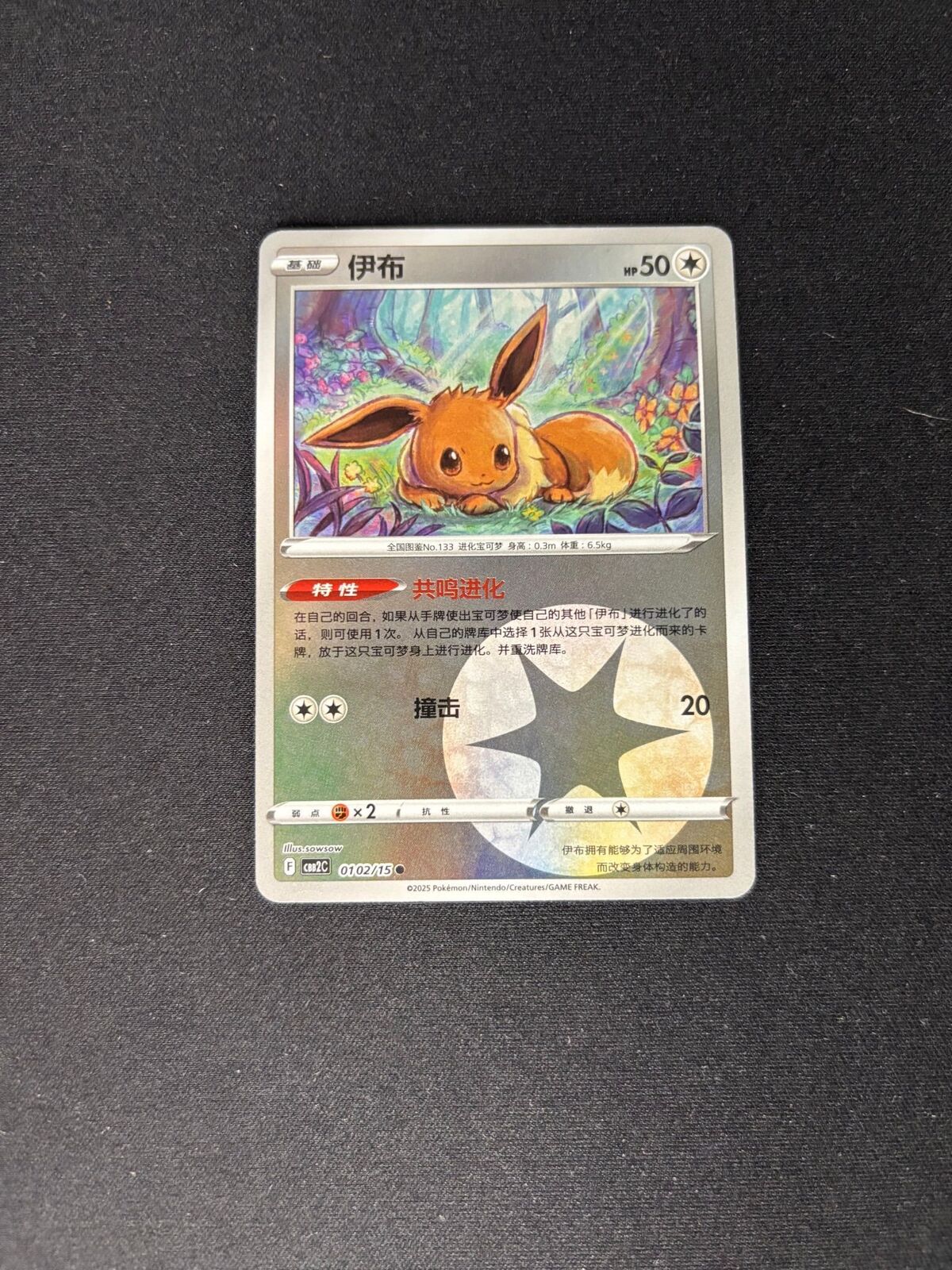 Eevee – Gem Pack 2 – Chinese – #0102/15 – NM