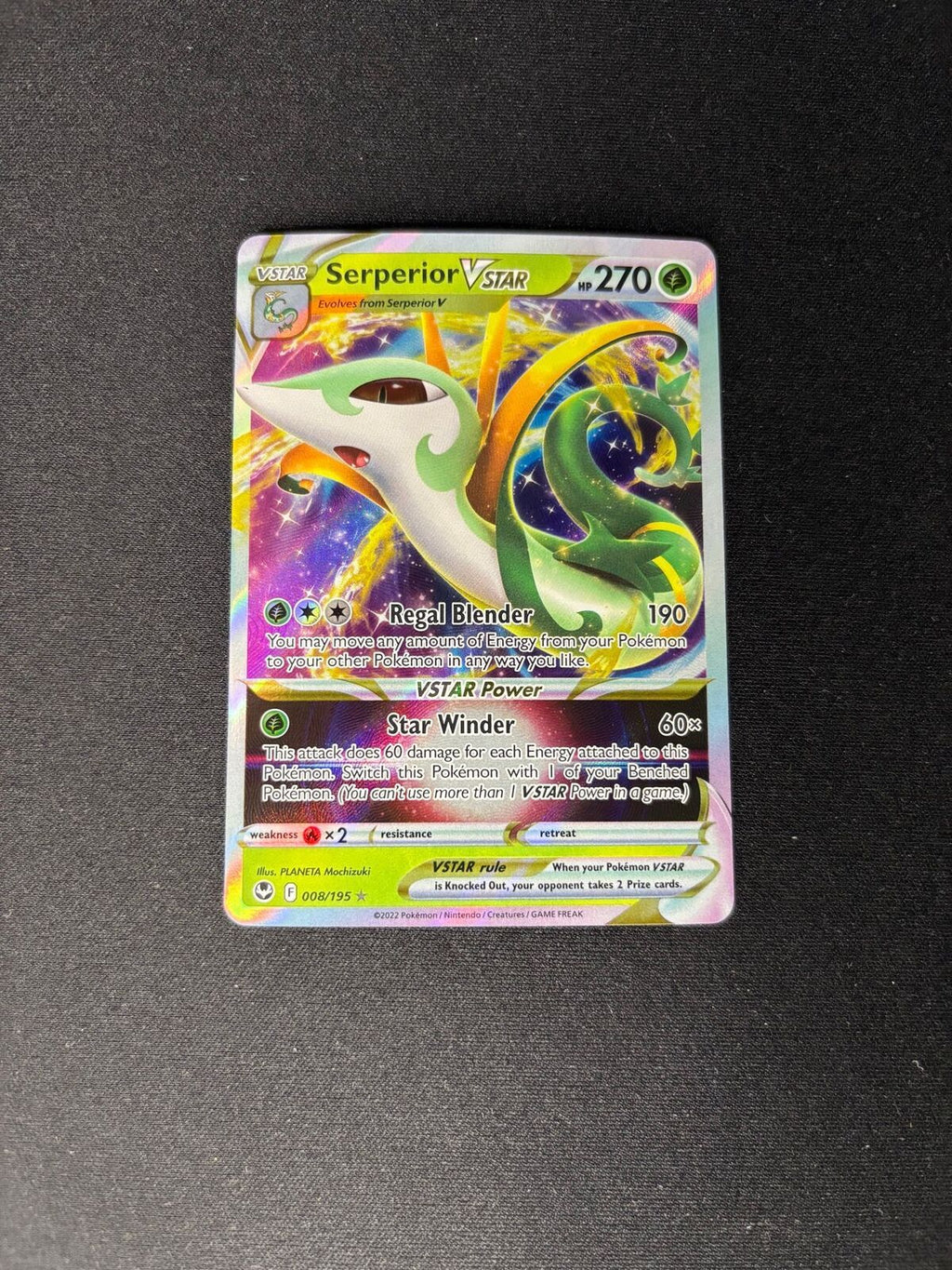 Serperior VSTAR – Silver Tempest – #008/195 – NM