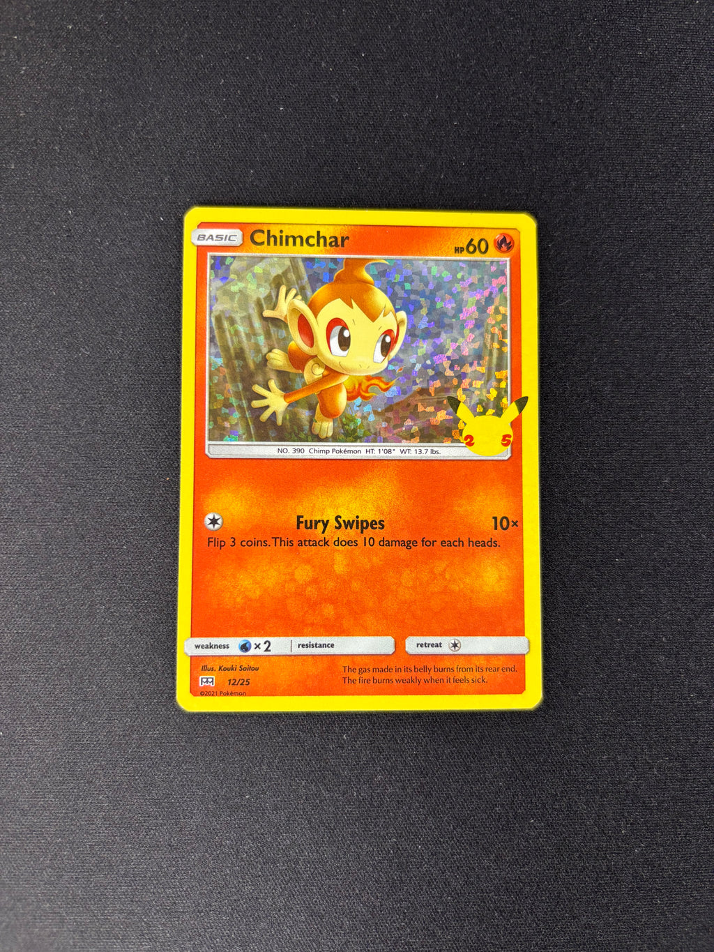 Chimchar – McDonald's 25th Anniversary Promos – #12/25 – NM