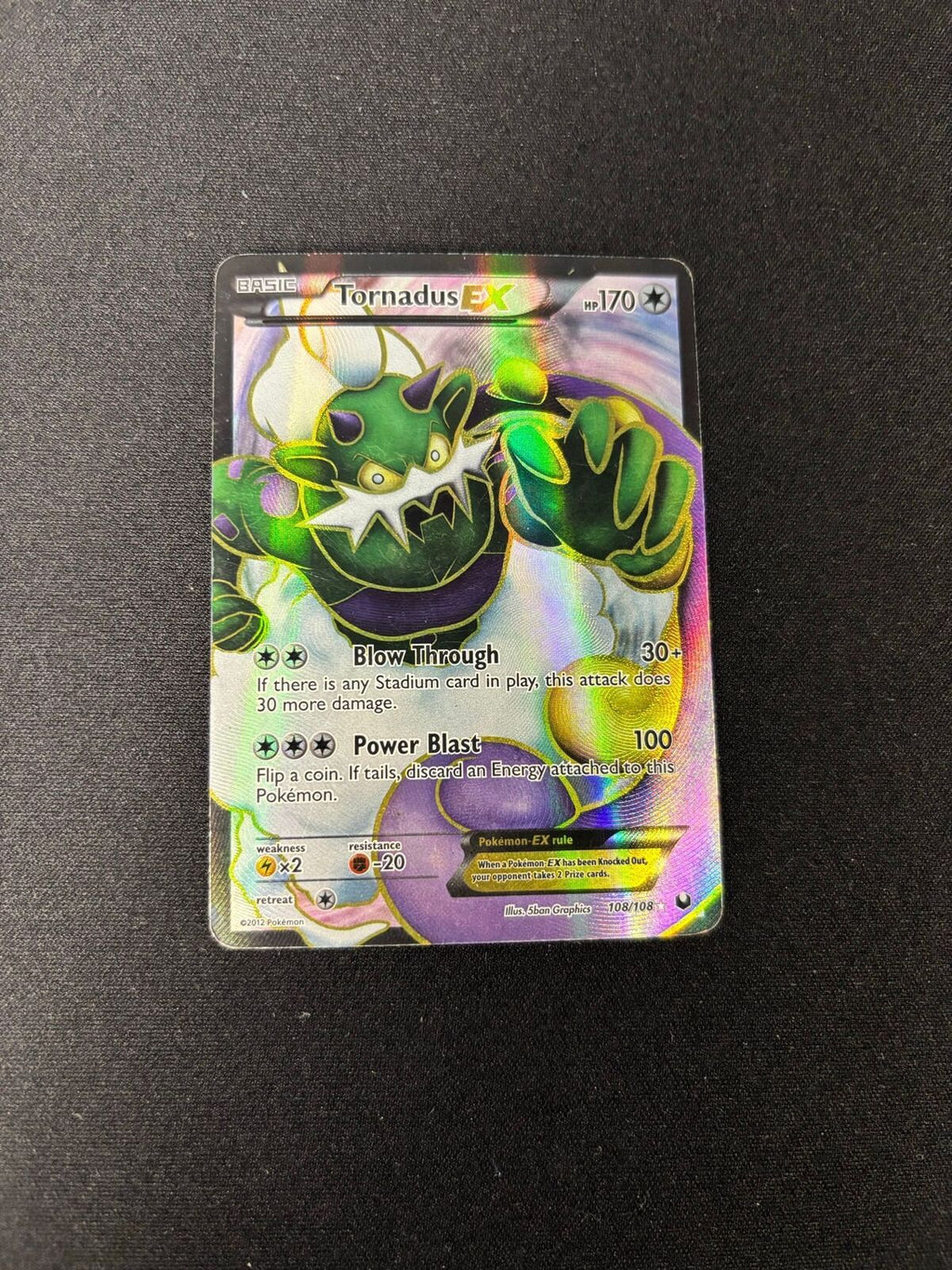 Tornadus EX – Dark Explorers – Full Art – #108 – HP