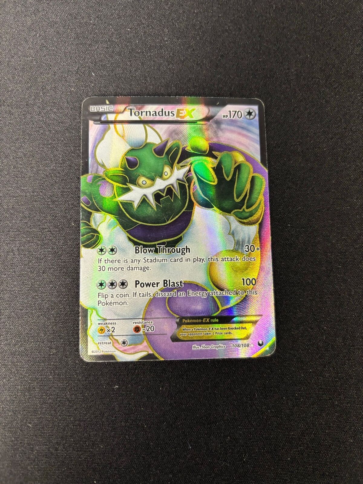 Tornadus EX – Dark Explorers – Full Art – #108 – HP