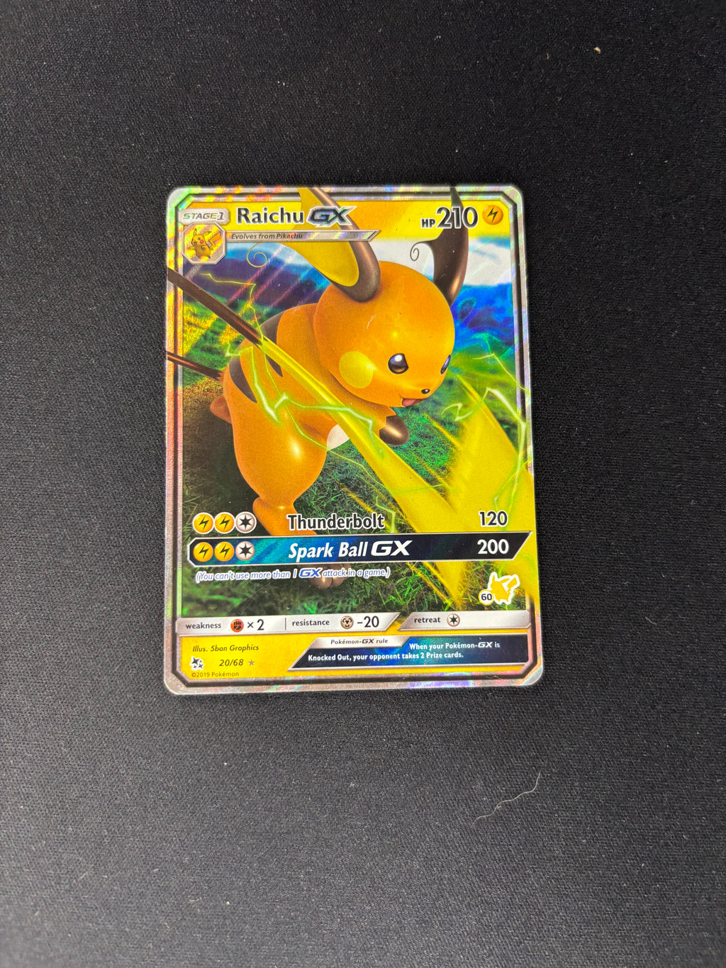 Raichu GX – Battle Academy – Pikachu Stamped – #020/068 – MP