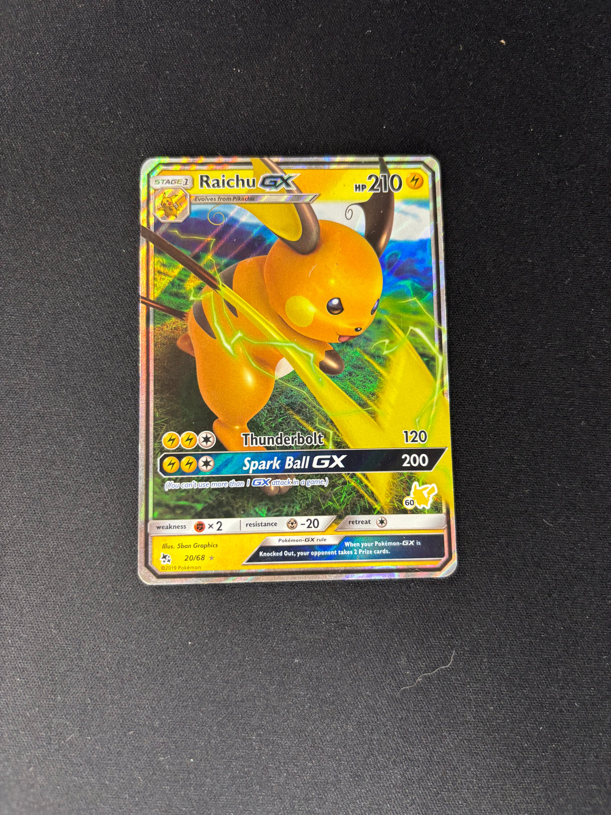 Raichu GX – Battle Academy – Pikachu Stamped – #020/068 – MP