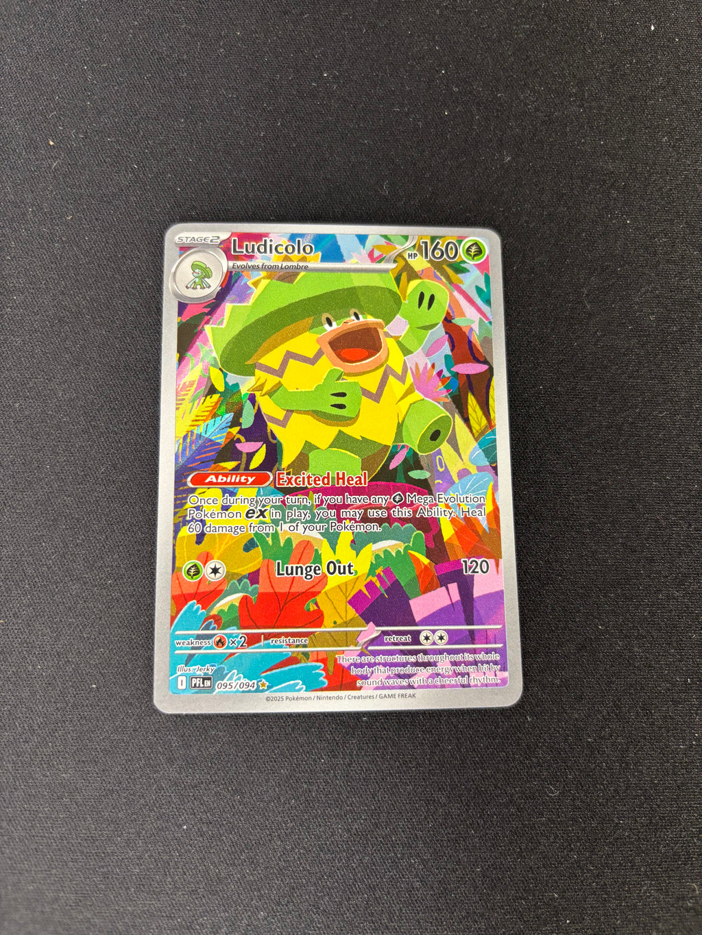 Ludicolo – Phantasmal Flames – Illustration Rare – #095/094 – NM