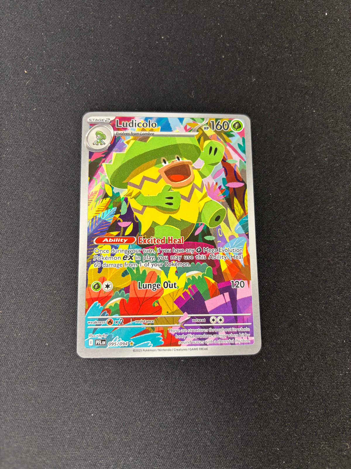 Ludicolo – Phantasmal Flames – Illustration Rare – #095/094 – NM