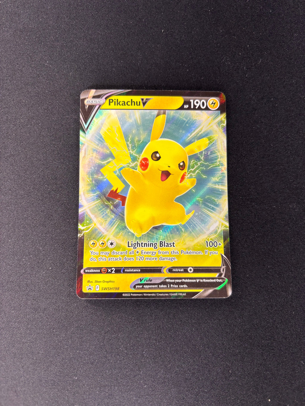 Pikachu V – Sword & Shield Promo – #SWSH198 – NM