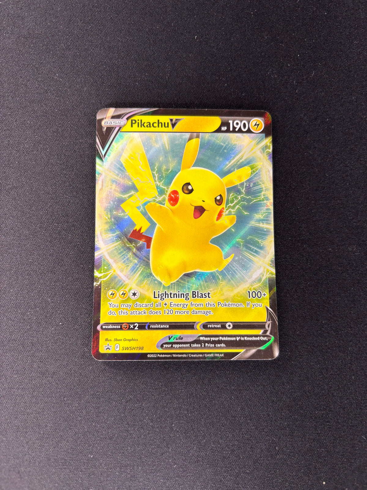 Pikachu V – Sword & Shield Promo – #SWSH198 – NM