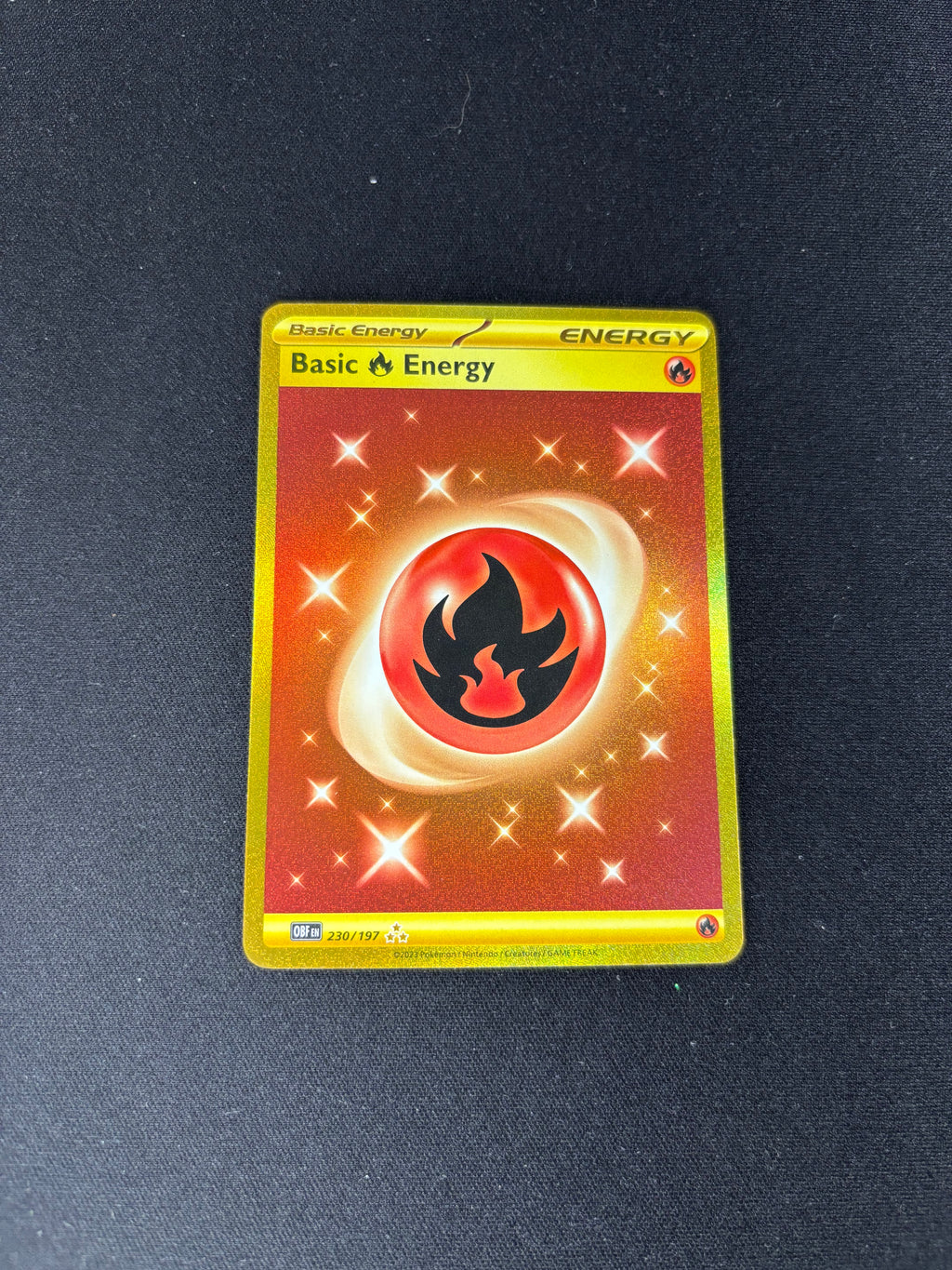 Basic Fire Energy – Obsidian Flames – Hyper Rare – #230/197 – NM