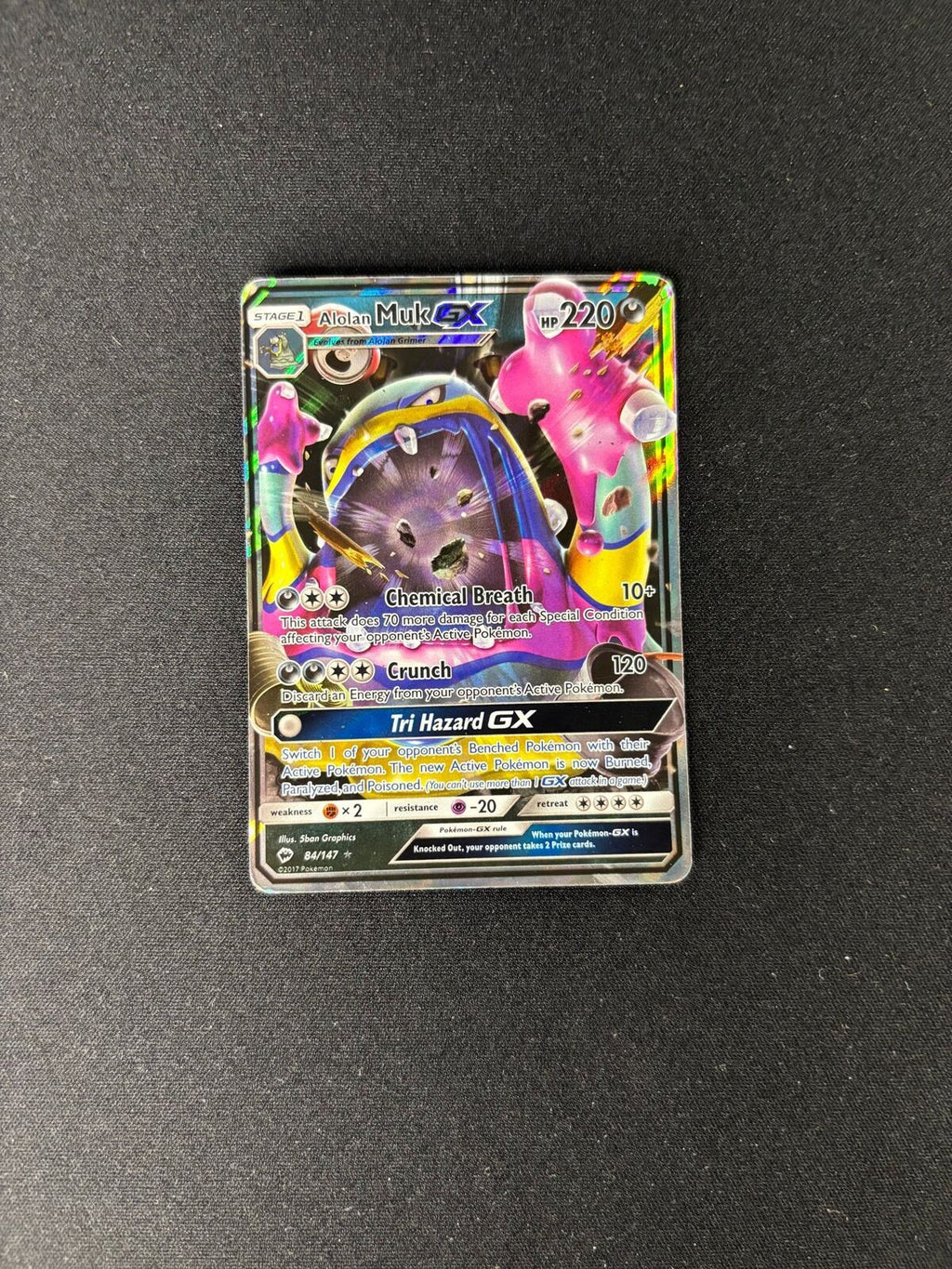 Alolan Muk GX – Burning Shadows – #84/147 – HP