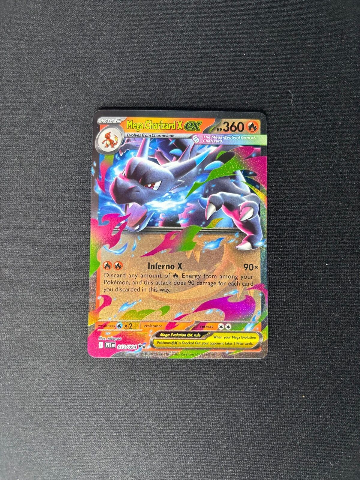 Mega Charizard X ex – Phantasmal Flames – #013/094 – NM