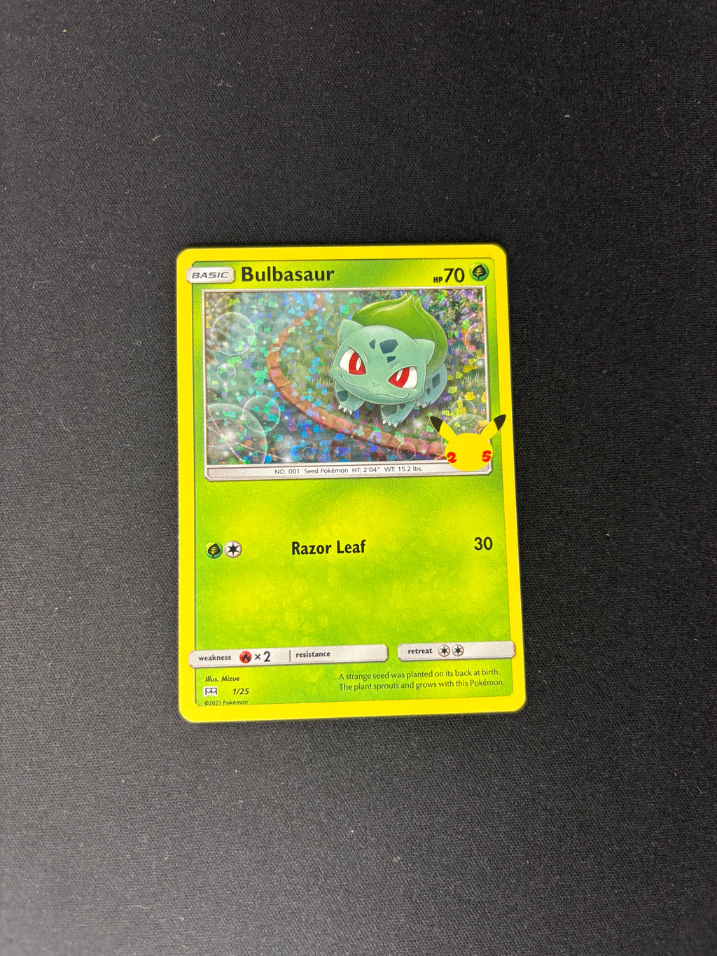 Bulbasaur – McDonald's 25th Anniversary Promos – Holo – #1/25 – NM