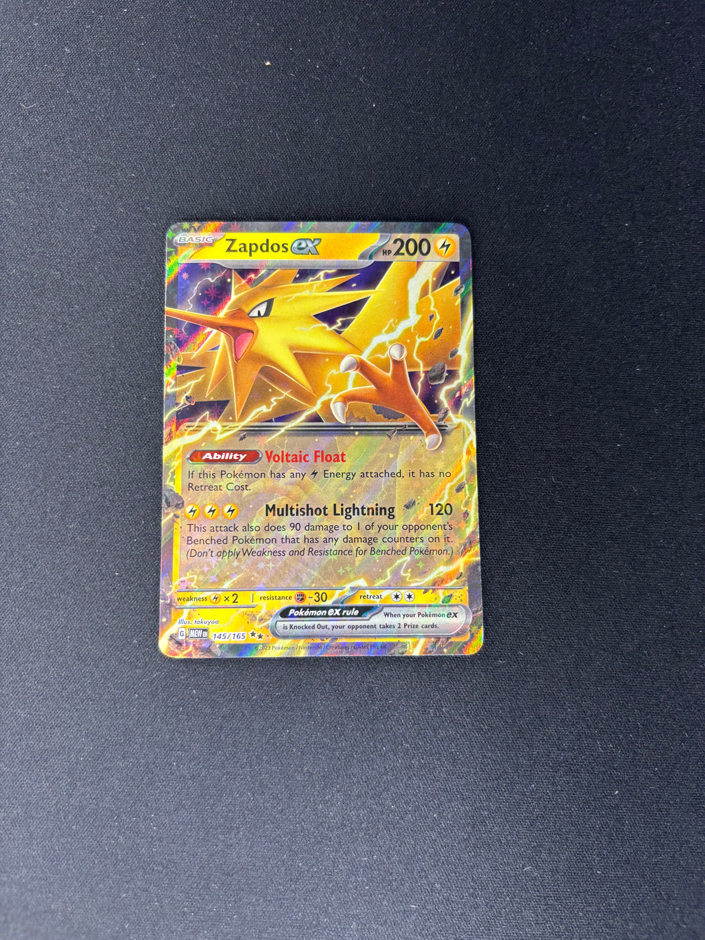 Zapdos ex – SV: 151 – #145/165 – NM