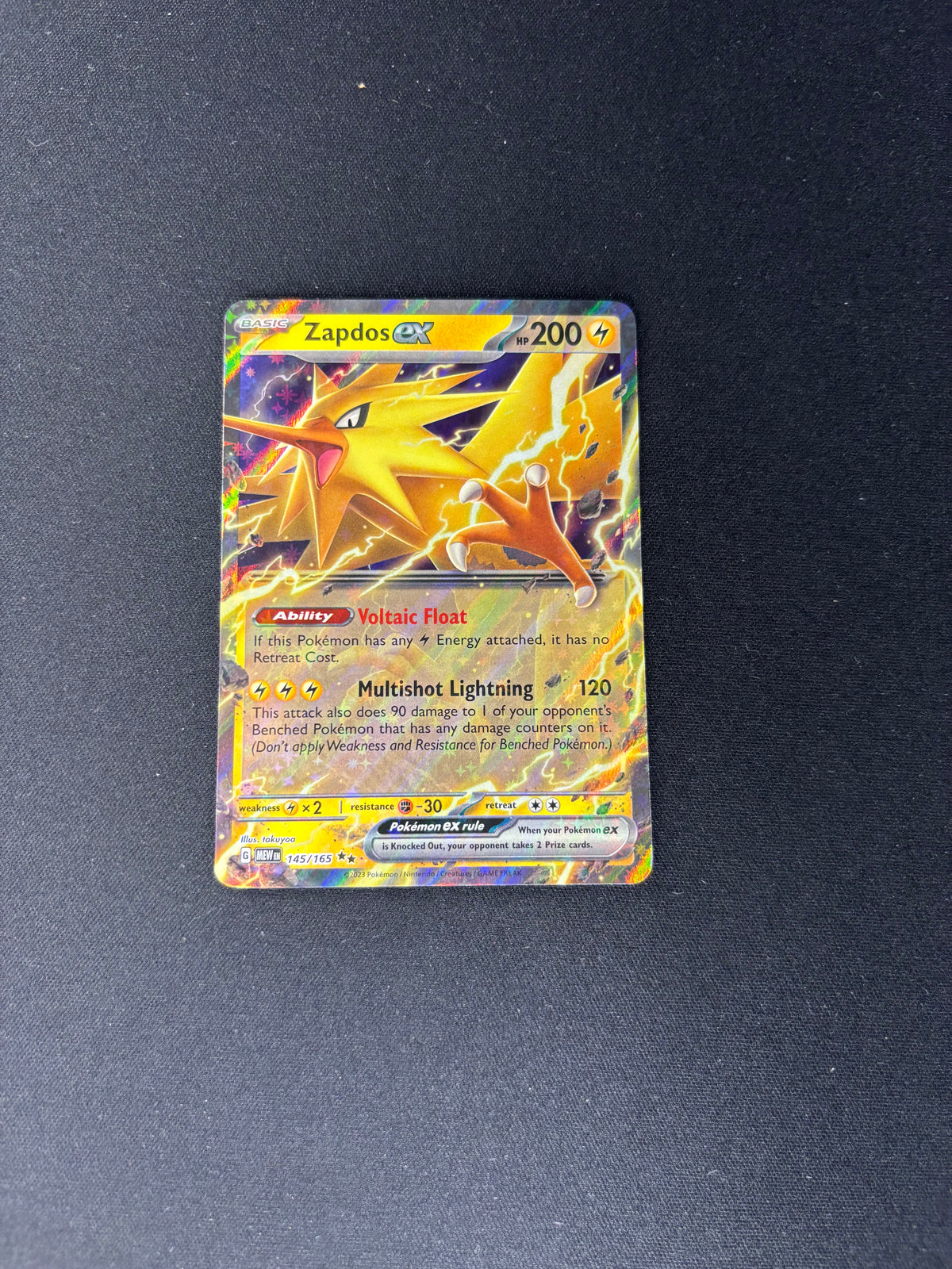 Zapdos ex – SV: 151 – #145/165 – NM