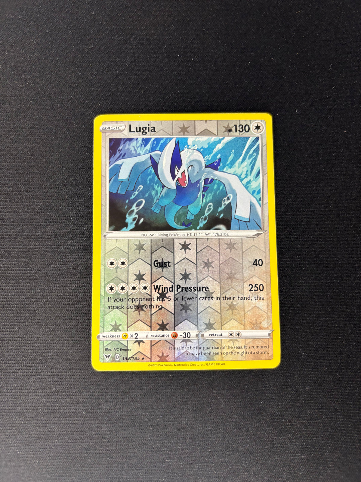 Lugia – Vivid Voltage – Reverse Holo – #132/185 – NM