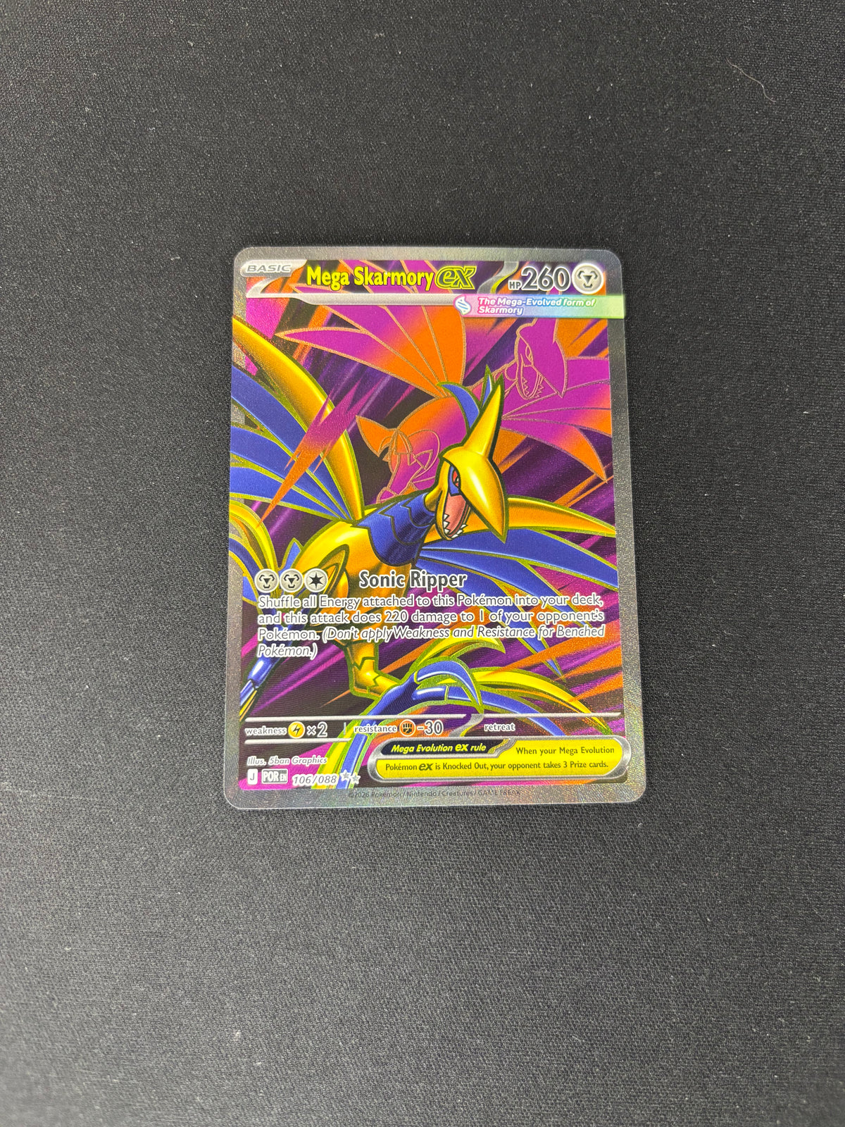 Mega Skarmory ex – Perfect Order – #106/088 – NM