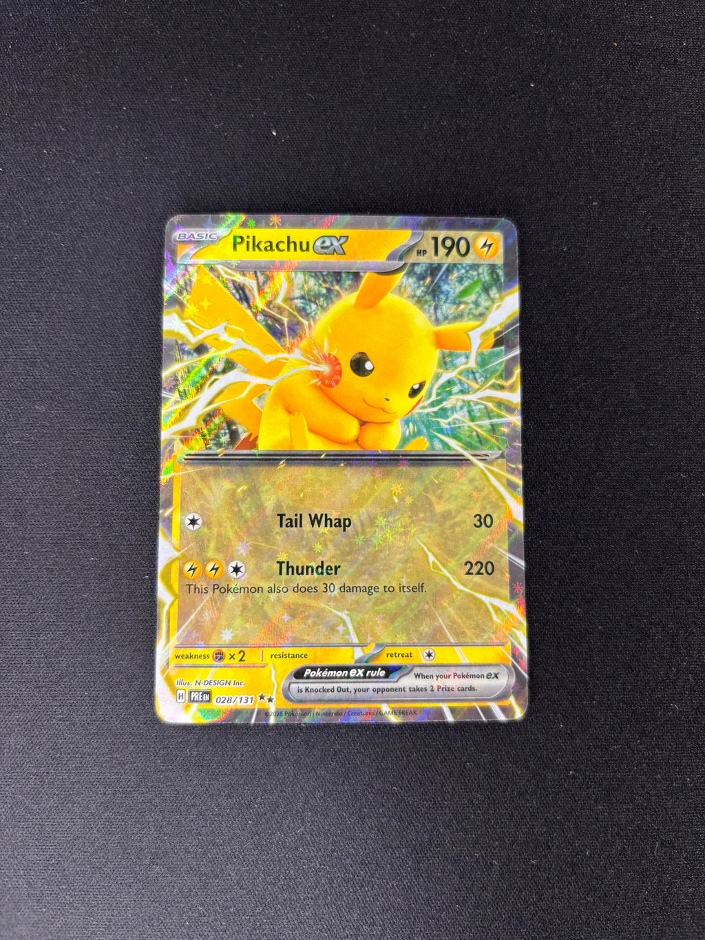Pikachu ex – Prismatic Evolutions – #028/131 – NM
