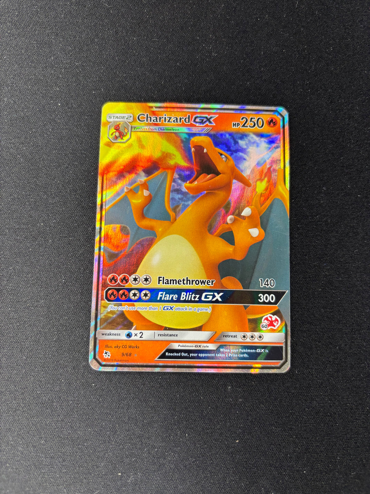 Charizard GX – Hidden Fates – #9/68 – MP
