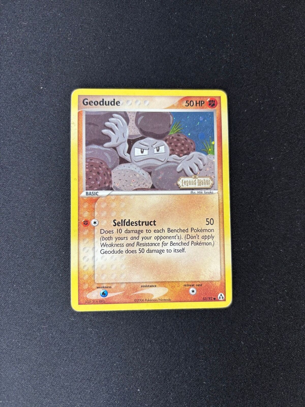 Geodude – EX Legend Maker – Reverse Holo – #53/92 – HP