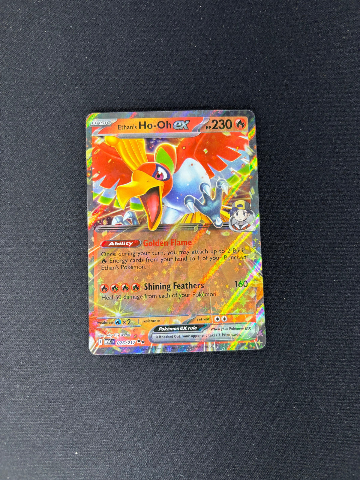 Ethan's Ho-Oh ex – Ascended Heroes – #026/217 – NM
