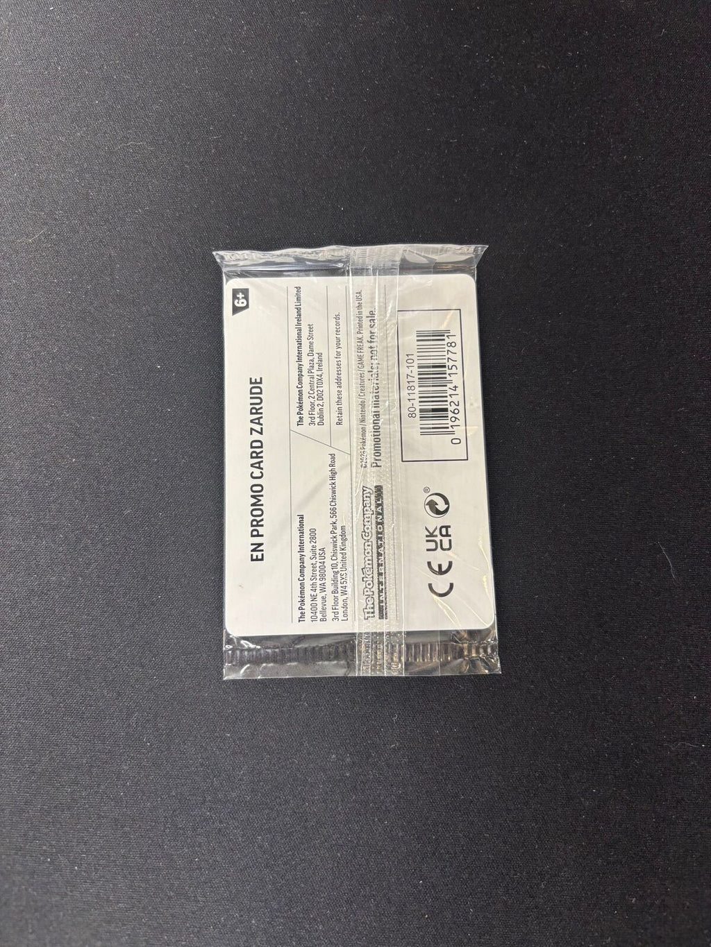 Zarude – EB Games Promo (What’s Your Favorite?) – #056/084 – Sealed