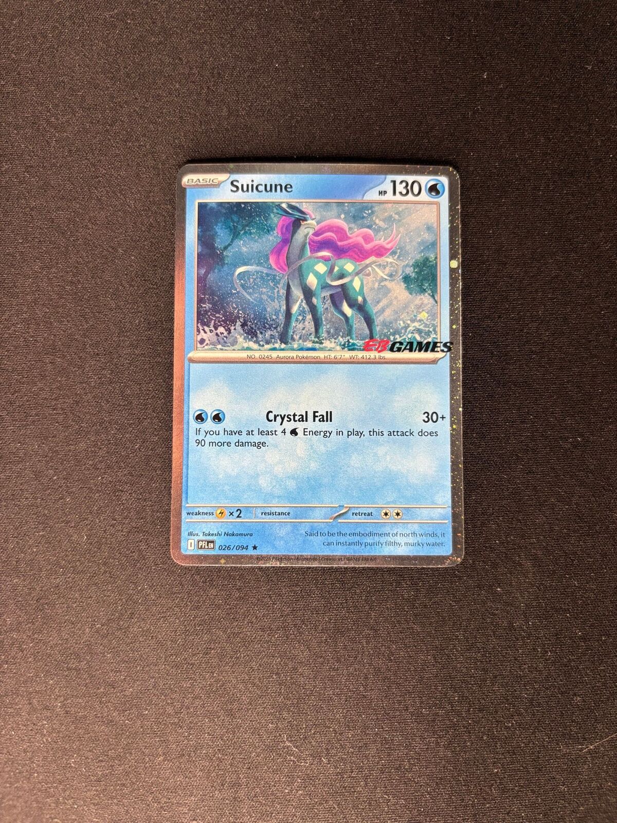 Suicune EB Games Stamped – Miscellaneous Cards & Products – #026/094 – NM