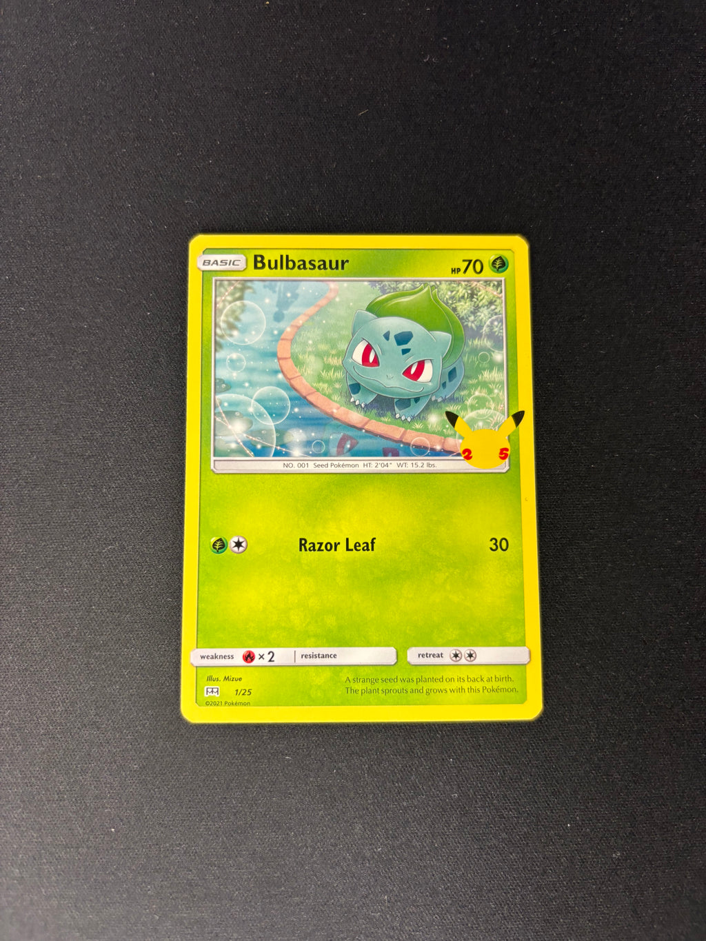 Bulbasaur – McDonald's 25th Anniversary Promos – #1/25 – NM