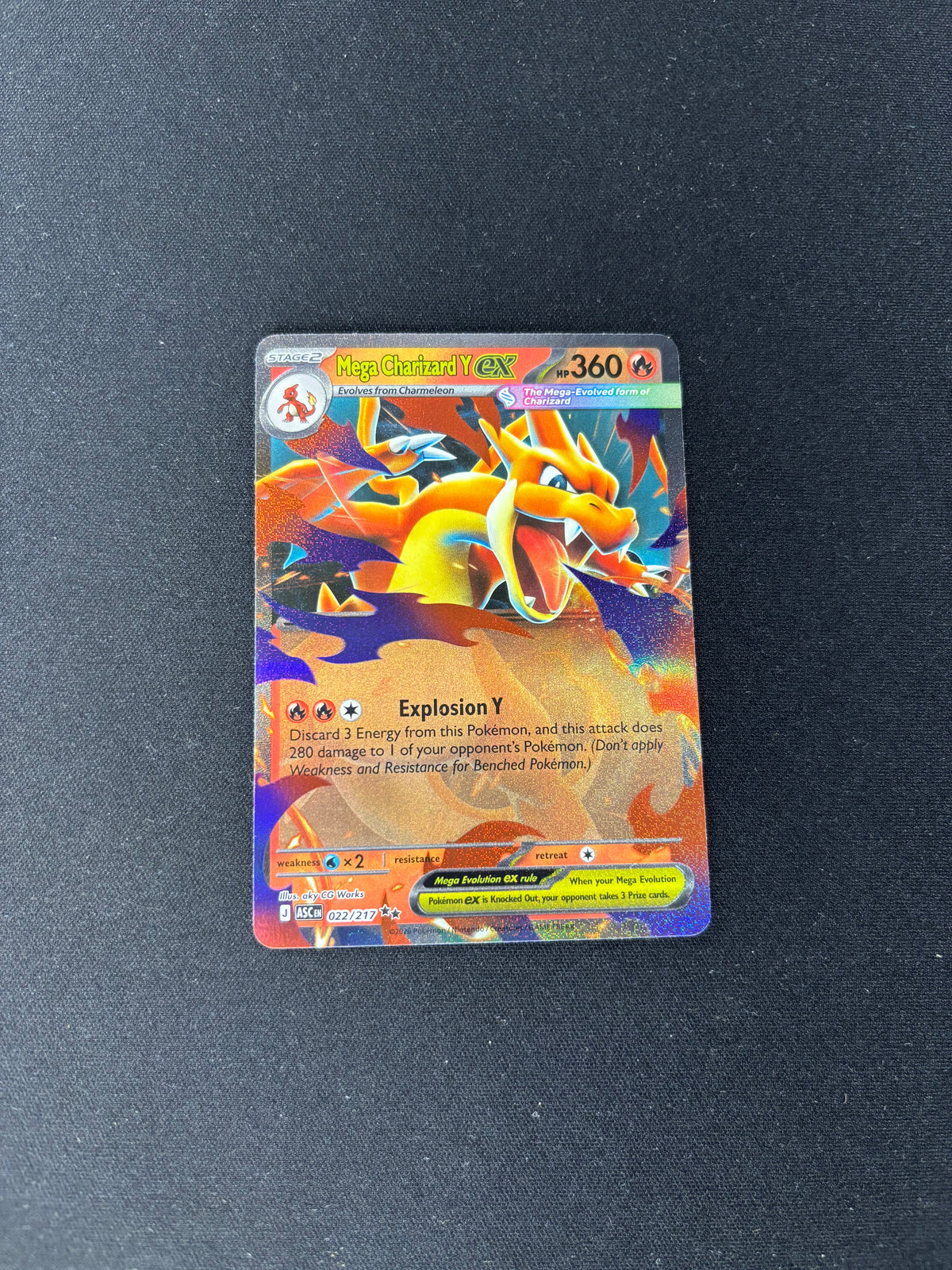 Mega Charizard Y ex – Ascended Heroes – #022/217 – NM