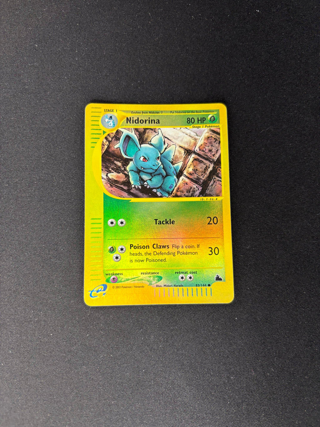 Nidorina – Skyridge – Reverse Holo – #83 – LP