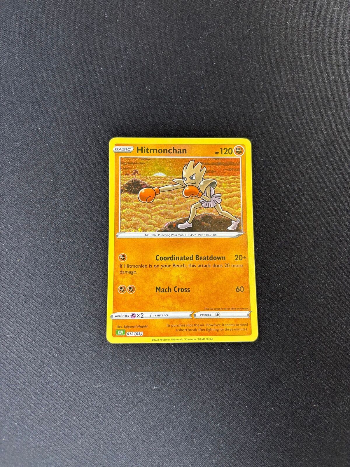 Hitmonchan – Trading Card Game Classic – Classic Collection – #012/034 – NM