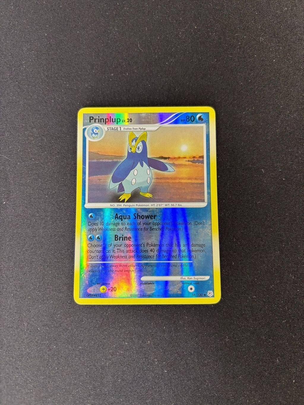 Prinplup – Diamond and Pearl – Reverse Holo – #58/130 – MP