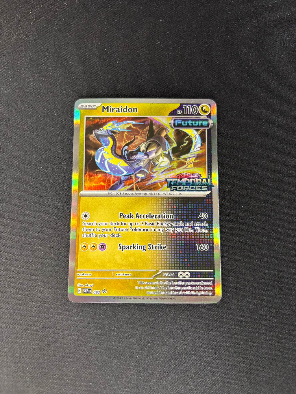 Miraidon – Scarlet & Violet Promo – Prerelease – #092 – NM
