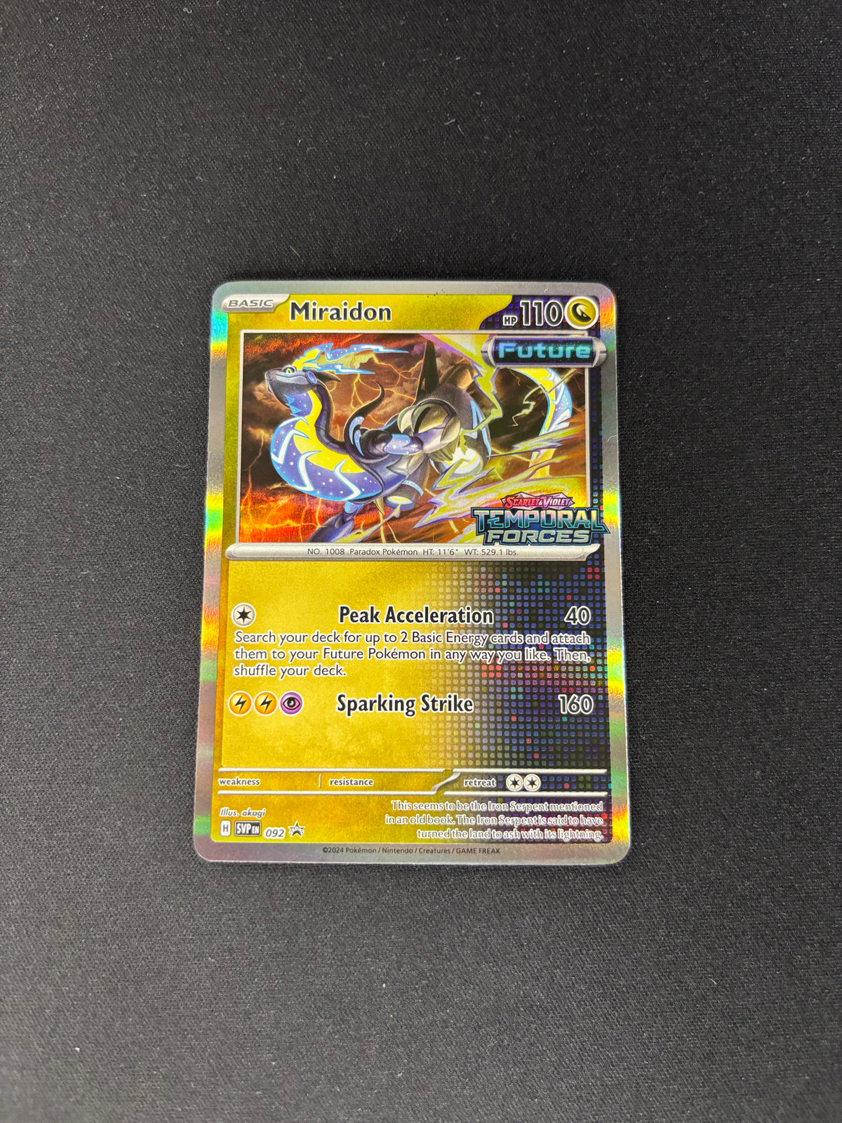 Miraidon – Scarlet & Violet Promo – Prerelease – #092 – NM