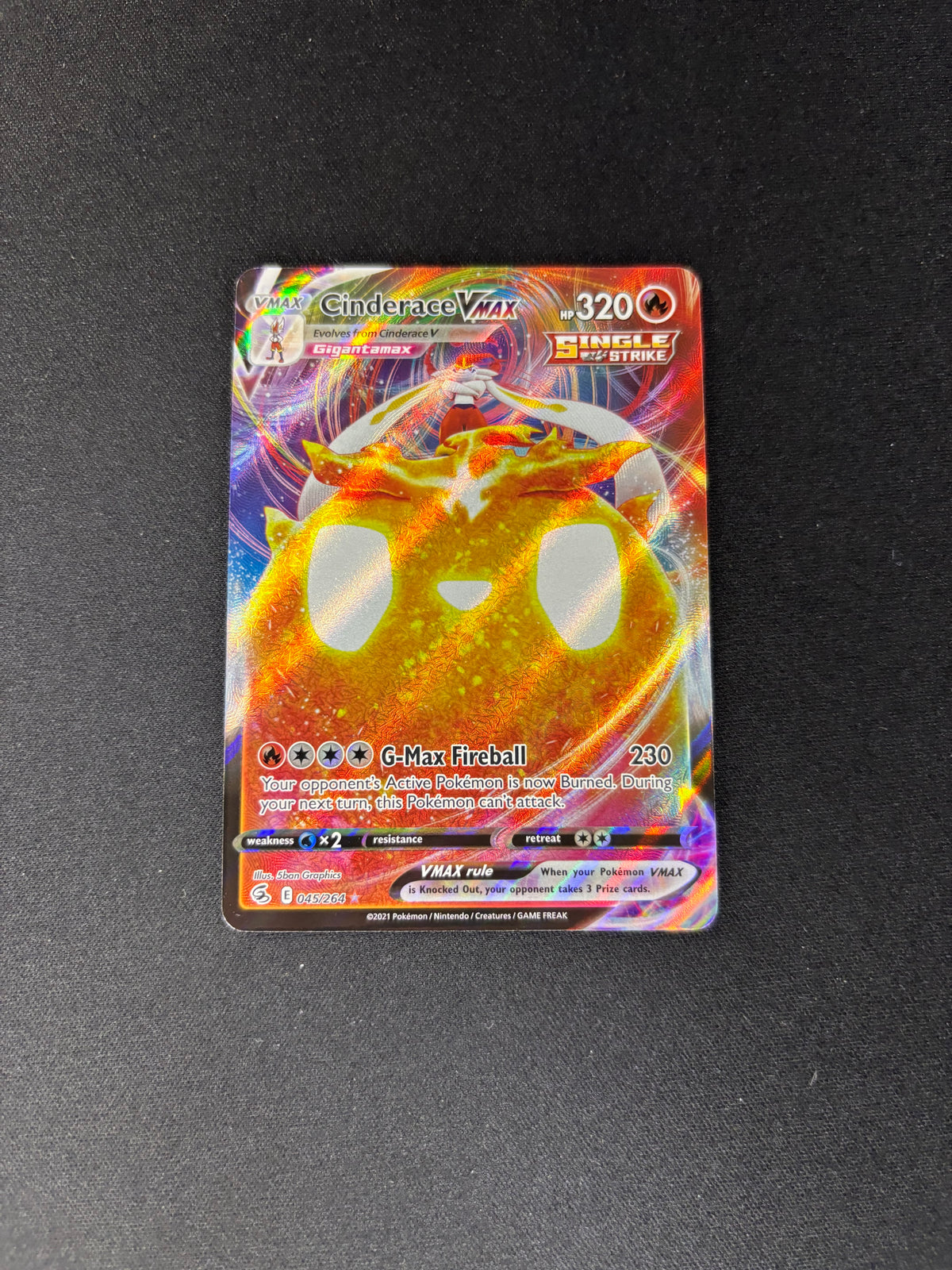 Cinderace VMAX – Fusion Strike – #045/264 – NM