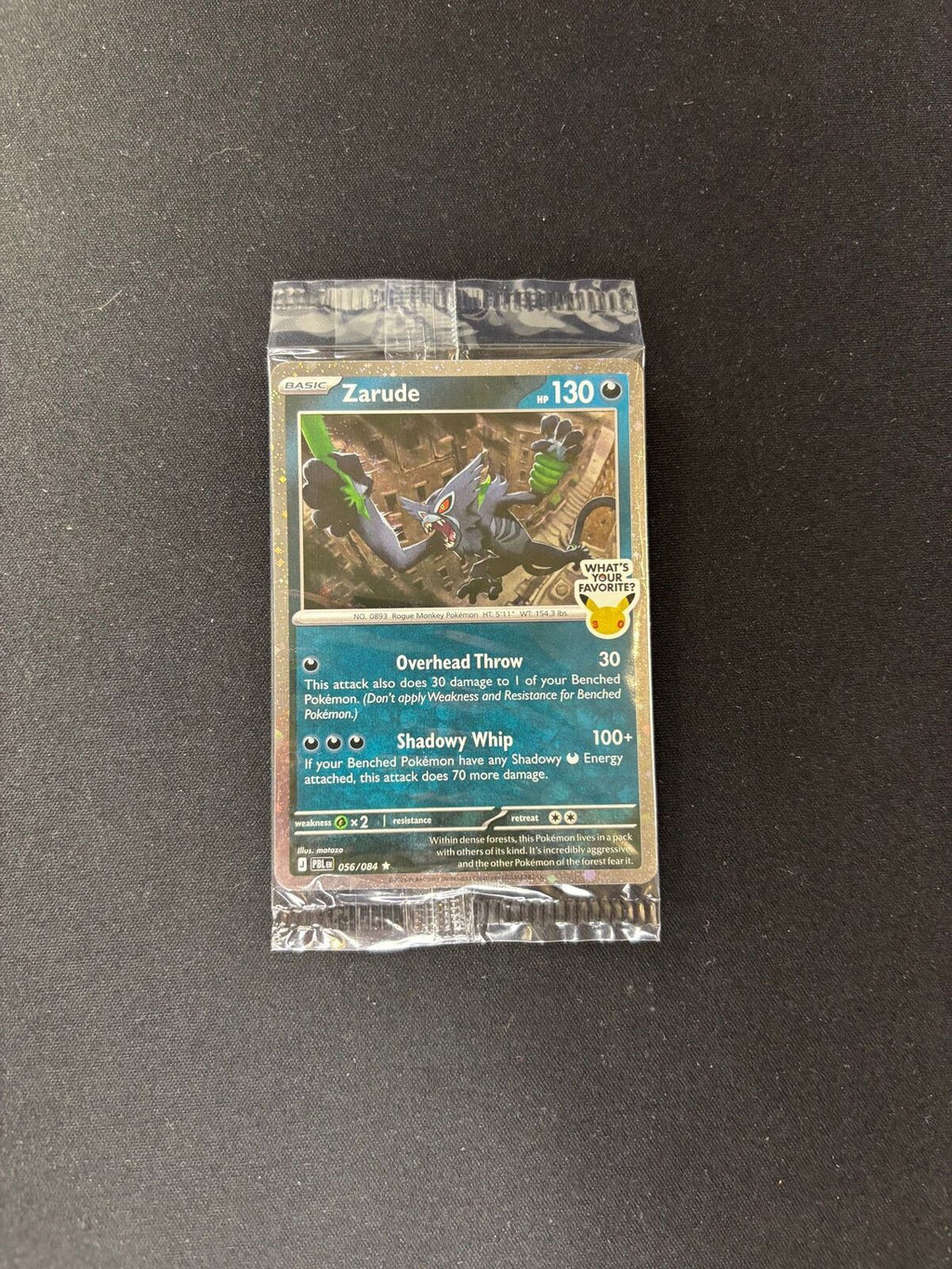 Zarude – EB Games Promo (What’s Your Favorite?) – #056/084 – Sealed
